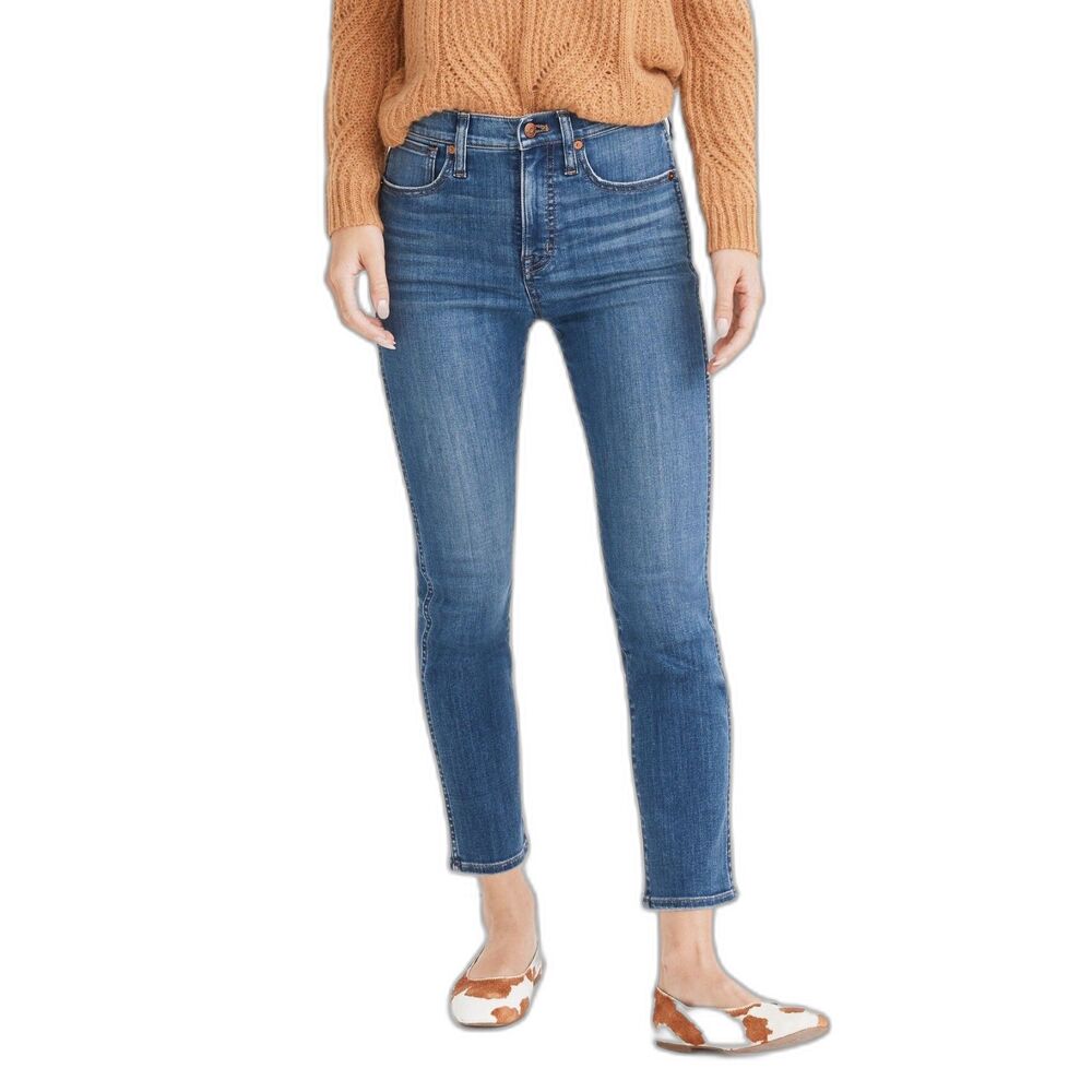 Madewell Stovepipe Jeans Womens 26 Leman Wash Mid Rise Straight Denim Pants